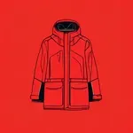 Red winter parka image